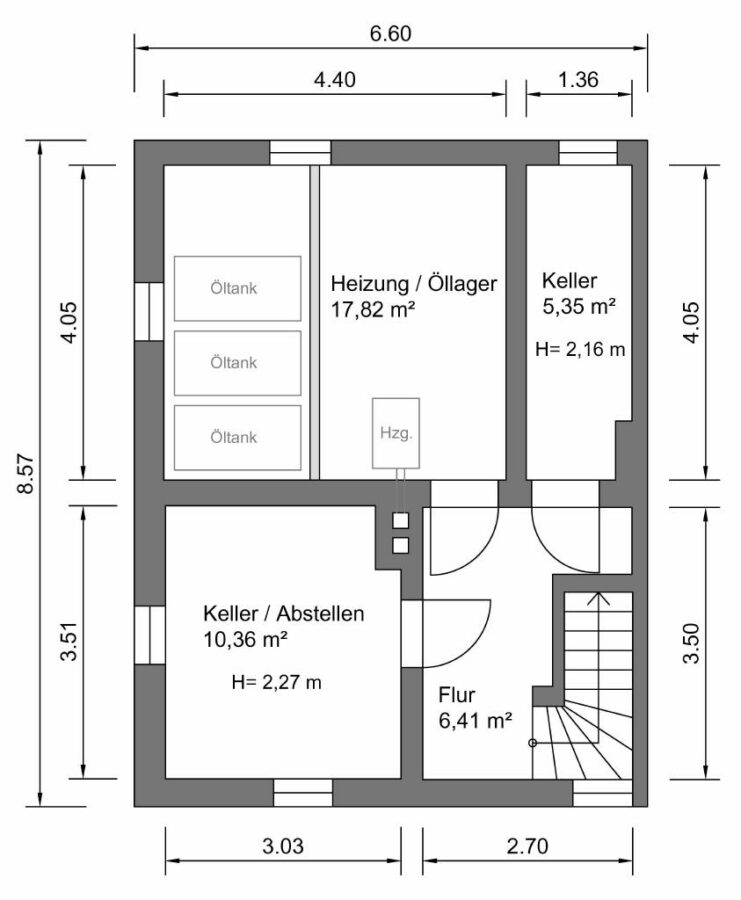 Grundriss - Kellergeschoss