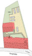 Halle (Saale)-Giebichenstein: Baudenkmal mit Sanierungsstau, z.Z. Appartementhaus mit Parkplatz - Lageplan