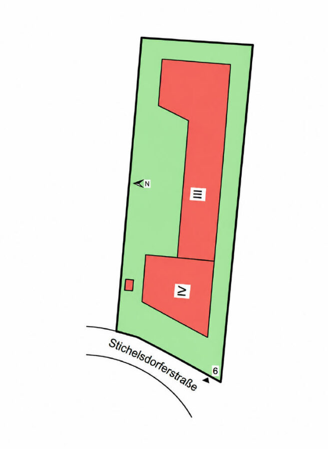 Lageplan - Variante 1