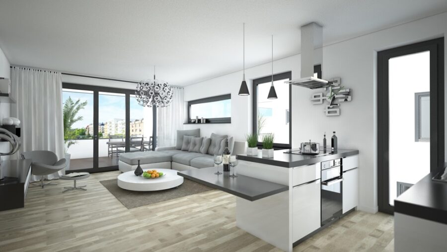 Halle-City: 95 m² Eigentumswohnung mit gr. Terrasse, Aufzug, Sonder-AfA, 06108 Halle (Saale)-City, Wohnung