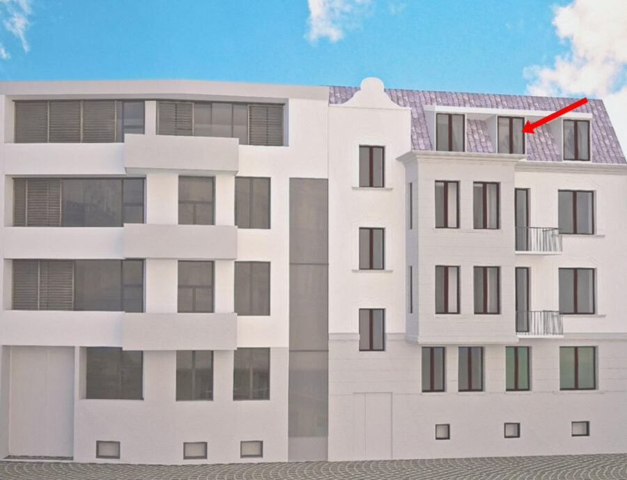 Halle-Giebichenstein: Helle 4-Zimmer-Dachwohnung mit Dachterrasse und Aufzug, im Erstbezug, 06114 Halle (Saale)-Giebichenstein, Dachgeschosswohnung