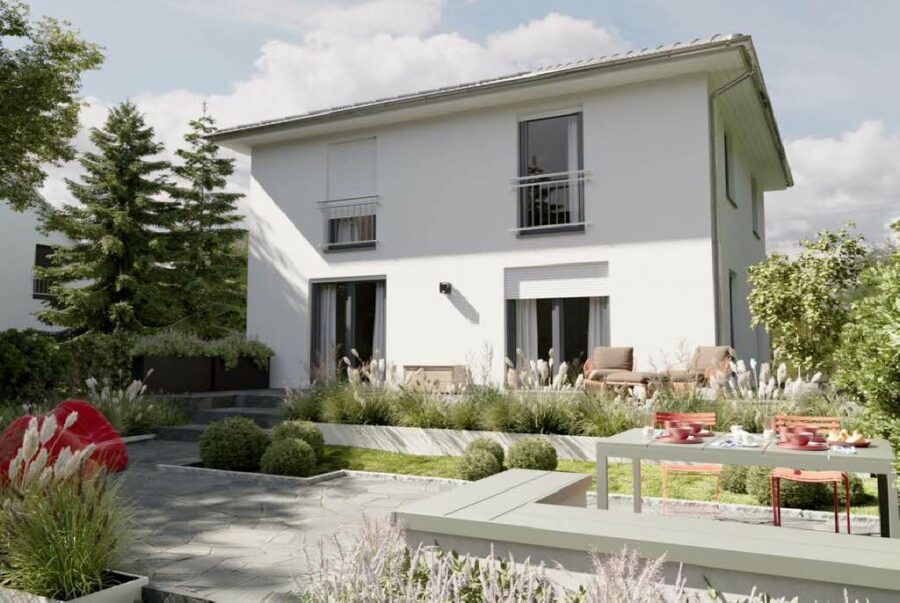 Schkopau OT Lochau: Stadtvilla-Neubau auf 428 qm Baugrundstück, 06258 Schkopau-OT Lochau, Villa