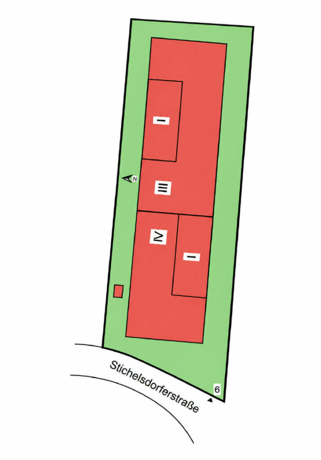 Lageplan - Neubau Variante 3