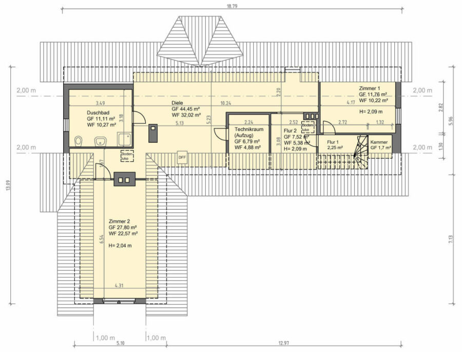 Grundriss - Dachgeschoss