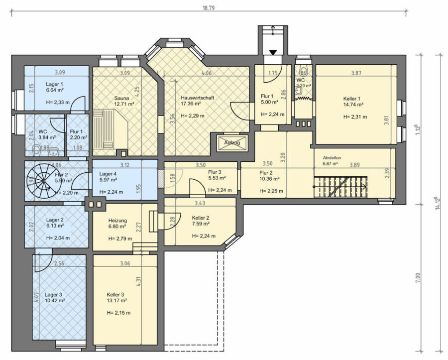 Grundriss - Kellergeschoss
