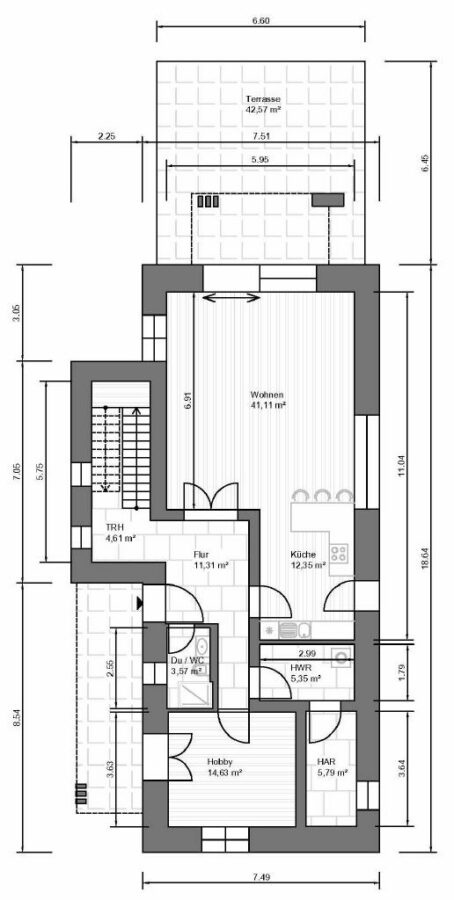 Grundriss - Erdgeschoss