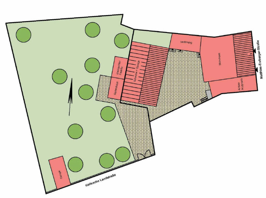 Landsberg: kleines Mehrfamilienhaus mit Baugrundstück, 06188 Landsberg, Einfamilienhaus