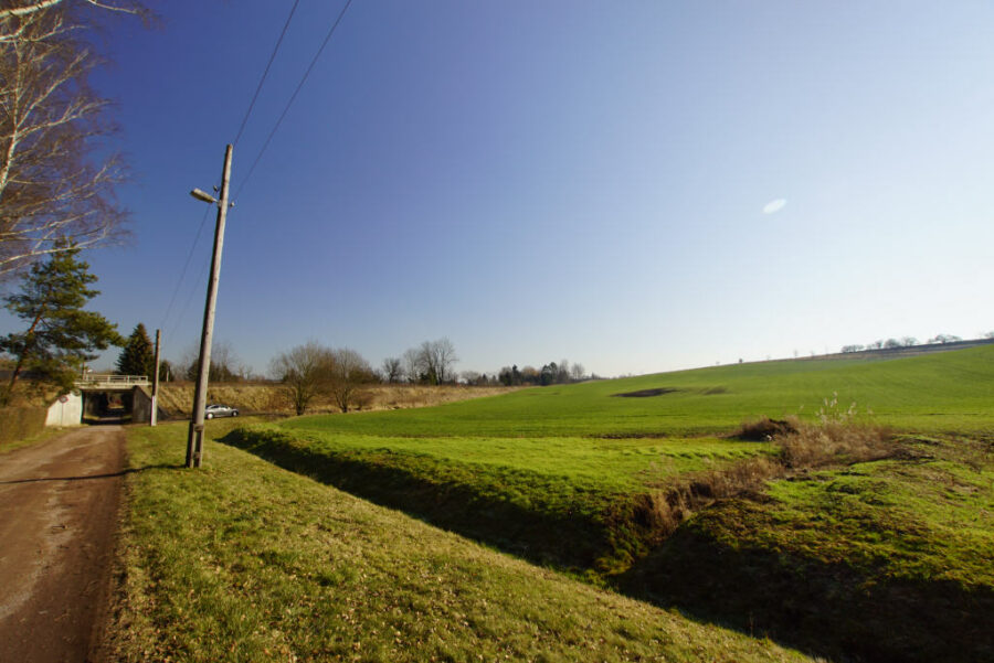 Petersberg OT Wallwitz: Baugrundstück in ruhiger Ortsrandlage, mit Bebauungsvorschlag, 06193 Petersberg-Wallwitz, Wohngrundstück