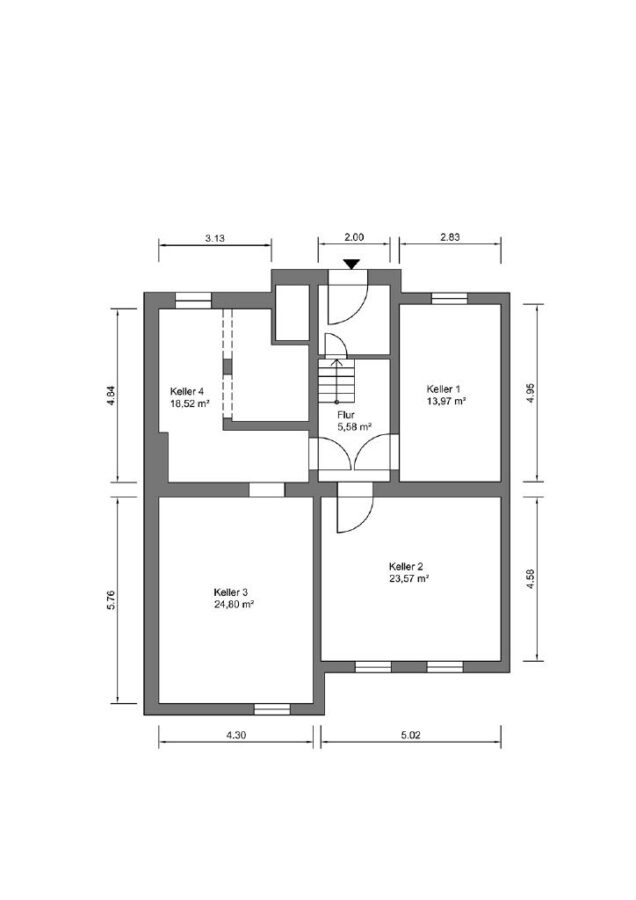 Grundriss - Kellergeschoss
