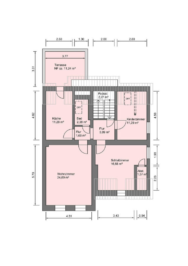 Grundriss - Dachgeschoss