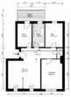 Halle-Südl. Vorstadt: 3-Raum-Wohnung mit Balkon - Grundriss - Wohnung 08 im Dachgeschoss