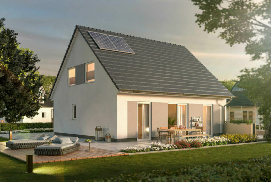 Schkopau OT Lochau: Einfamilienhaus-Neubau auf 428 qm Baugrundstück, 06258 Schkopau-OT Lochau, Einfamilienhaus
