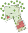 Halle-Dölau: Doppelhaushälfte am Waldrand, mit Garage und Carport - Lageplan - Bild 22