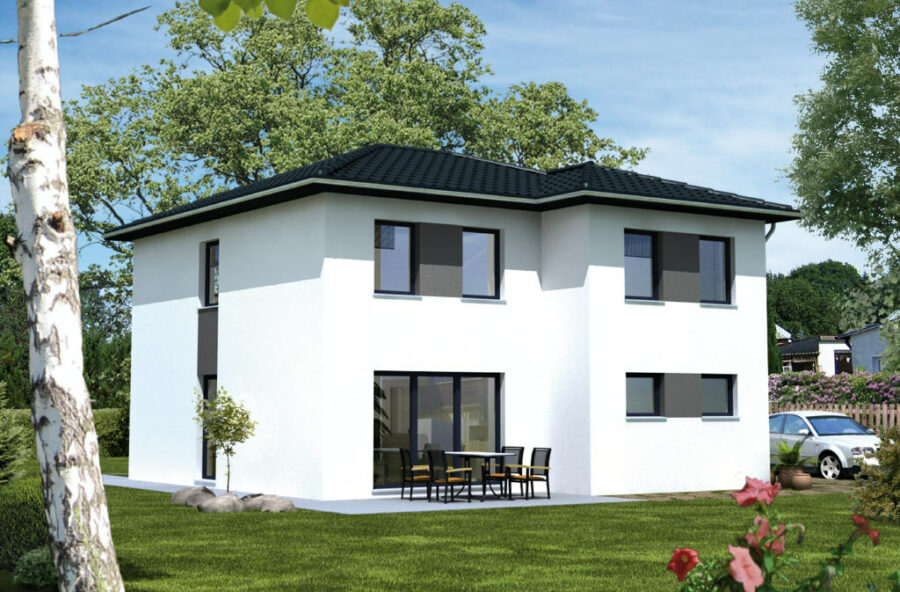 Bei Halle (Saale): Stadtvilla-Neubau auf 961 m² Grundstück, ruhige Wohnlage, 06198 Salzatal-Köllme, Einfamilienhaus