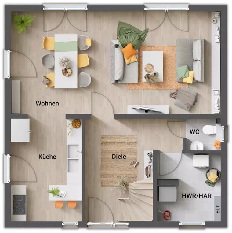 Grundriss - Erdgeschoss