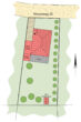 Halle-Gartenstadt Nietleben: Baugrundstück für Haus-Neubau, mit Bebauungsvorschlag - Lageplan - Bebauungsvorschlag
