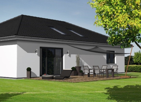 Landsberg OT Oppin: Bungalow-Neubau mit 107 m² Wohnfläche, ruhige Lage, 06188 Landsberg-Oppin, Einfamilienhaus